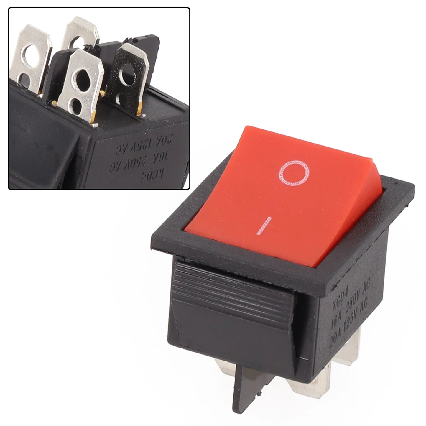 16A Power Switch 4-Pin Power Button 4-Pin Configuration High-Power Capabilities For Home Use For Industrial Use