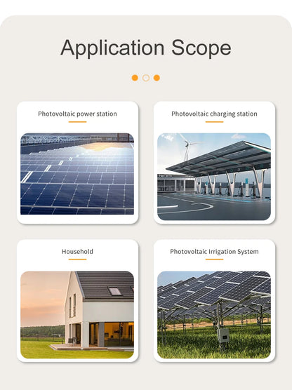 Solar Photovoltaic PV Combiner Box 500V 2 In 1 Out Lightning Protection DC Fuse MCB SPD IP65 Waterproof Outdoor Wall-Mounted