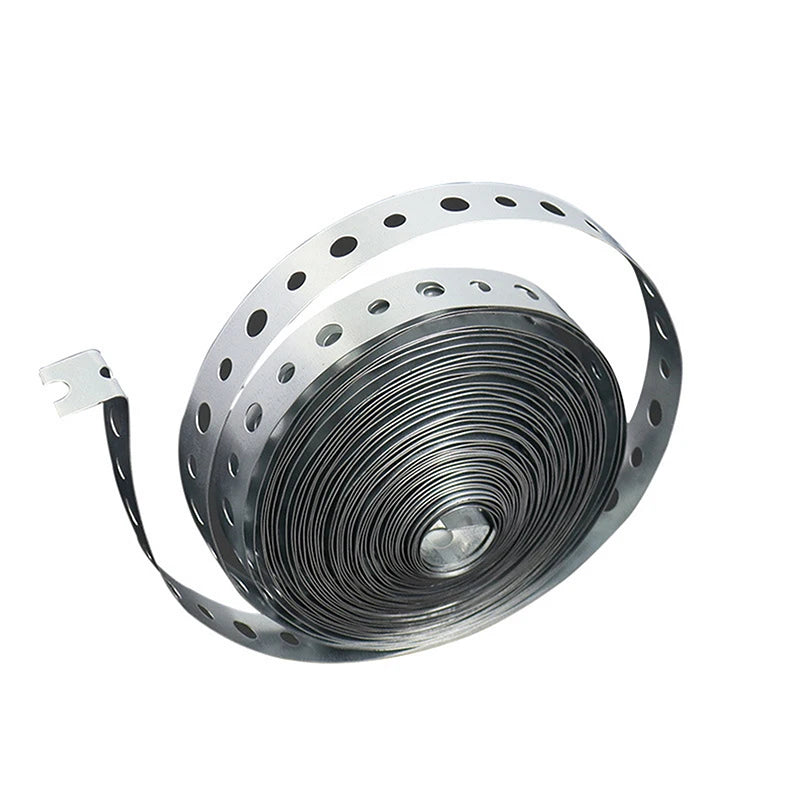 15M Galvanized Steel Tape Pre-Punched Multi-Slot Metal Tape for Pipe Support and Sheet Metal Work Hoop Sign Board