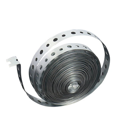 15M Galvanized Steel Tape Pre-Punched Multi-Slot Metal Tape for Pipe Support and Sheet Metal Work Hoop Sign Board