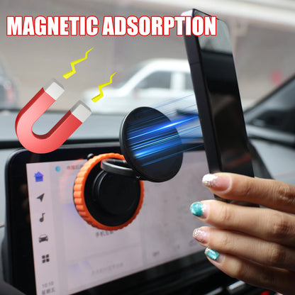 Vacuum Suction Cup Magnetic Car Phone Holder Mount Stand 360 Rotation Foldable Dashboard Windshield Support for Smartphone GPS