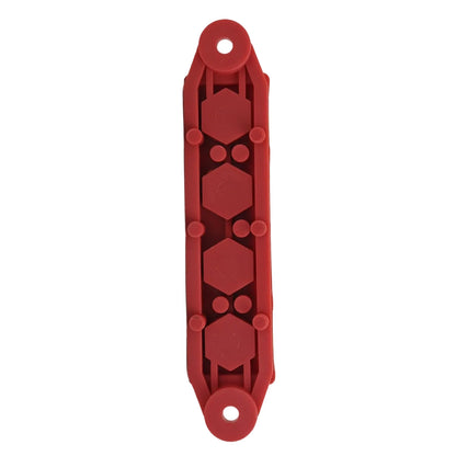168*54mm DC Busbar Busbar Distribution Block For Power Systems Current Capacity Power Distribution Block 62.5A Rated Terminals