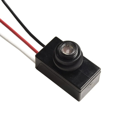 Control Switch Button Sensor 12V-48VDC Energy Saving Photocell Sensor Automatic Light Sensing Button Style Wide Voltage Range