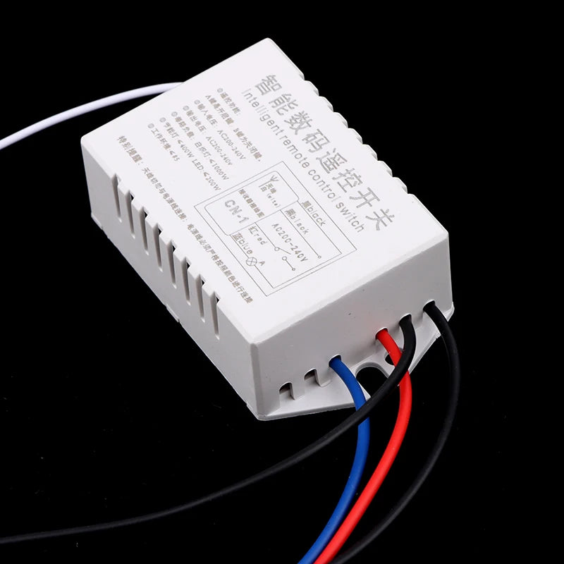 220V RF433 1/2/3/4 Ways Digital Remote Control Light Switch Wireless ON OFF Switch For Light Bulb Chandelier