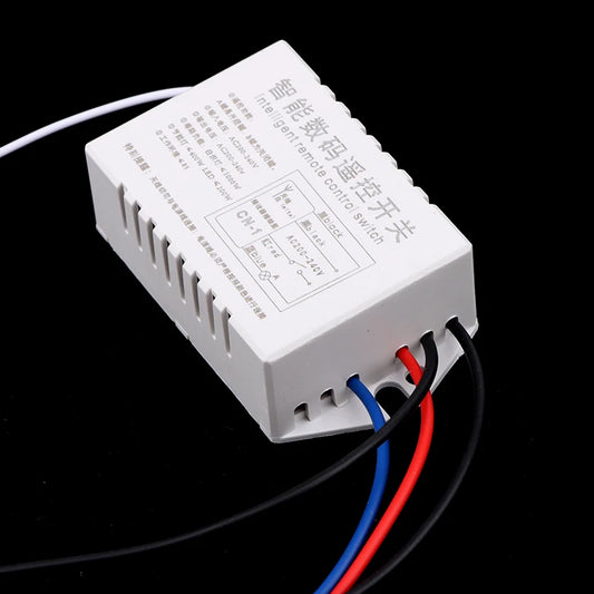 220V RF433 1/2/3/4 Ways Digital Remote Control Light Switch Wireless ON OFF Switch For Light Bulb Chandelier
