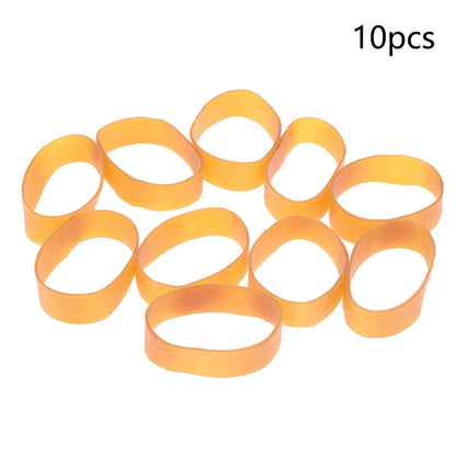 Yellow Rubber Bands 7×2cm High-Elastic Latex Rings | Office Stationery | 10 / 20PCS