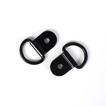 100/10PCS D Shape Pull Hook Tie Down Anchor Ring Iron Stainless Steel Cargo Tie Down Ring for Truck Trailers RV Boat Accessories