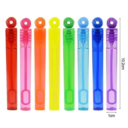Colorful Bubble Soap Bottle Wand Soap Liquid Tube for Kids Birthday Party Favors Pinata Filler Toys Wedding Gifts 48/10pcs