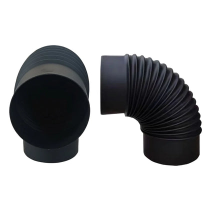 Stainless Steel Elbow Pipe 90 Degree Angle for Fireplace and Stove to Optimize Smoke Flow and Ventilation Setup