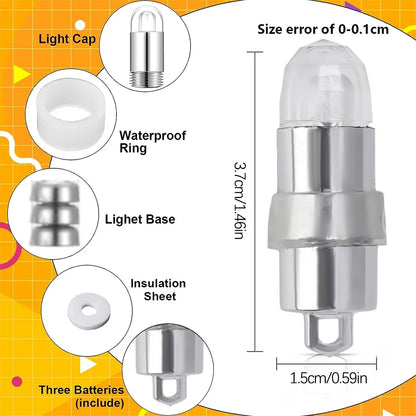 Mini LED Bulbs with Hanging Hooks Waterproof Battery Control Warm White Lamps for Balloons Lanterns Innner LightsOutdoor Light