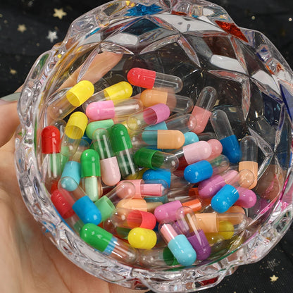 Message Capsules Love Pill with Roll Paper Blank Notes Wish Bottle Capsule Emoticon Smile Pills Wedding Party Valentine's Gift