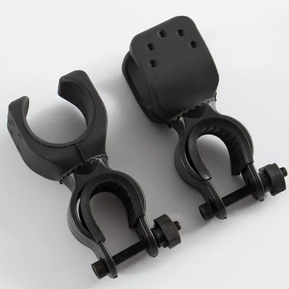 Christmas Bicycle Handlebar Flashlight Clip Holder Riding Universal 360 Degree Rotating Bike Torch Mount Clamp Grip Bracket