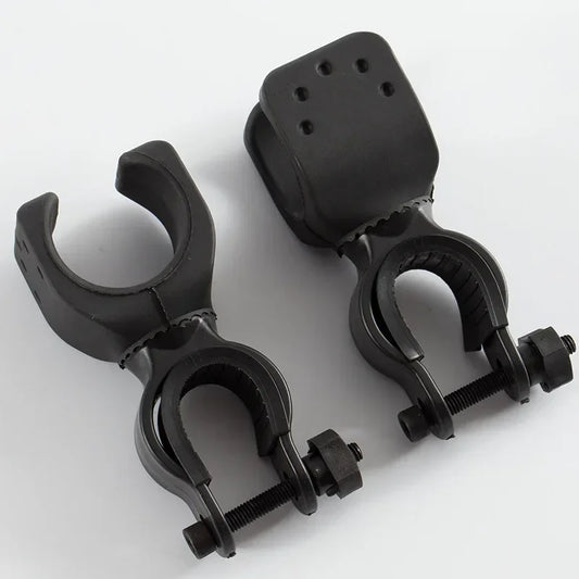 Christmas Bicycle Handlebar Flashlight Clip Holder Riding Universal 360 Degree Rotating Bike Torch Mount Clamp Grip Bracket