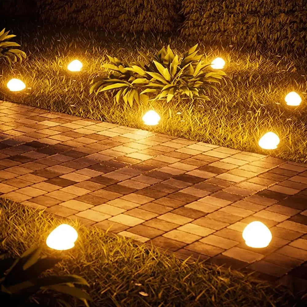 Solar Decorative Frosted Ground Lamp Outdoor Waterproof Garden Light