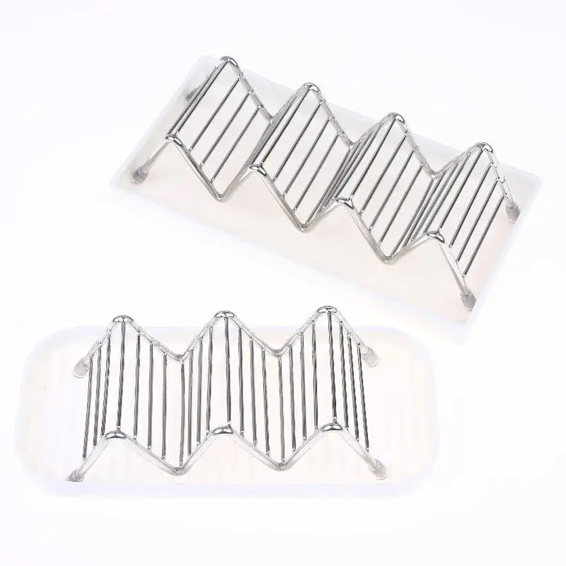 Stainless Steel Soap Rack 2/3 Grids Moisture-Proof Sink Storage Shelf