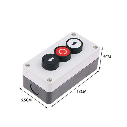 Emergency Stop Industrial Control Button Box with Arrow Symbol CNC Start Stop Self-Sealing Waterproof Button Switch