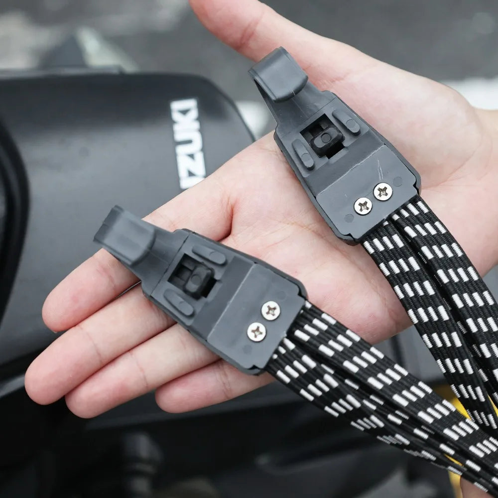 60/90cm Car Motocycle Strap Rope Elastic Luggage Straps Belts Hooks for Bicycle Bike Suitcase Carrier Fixed Installation Racks