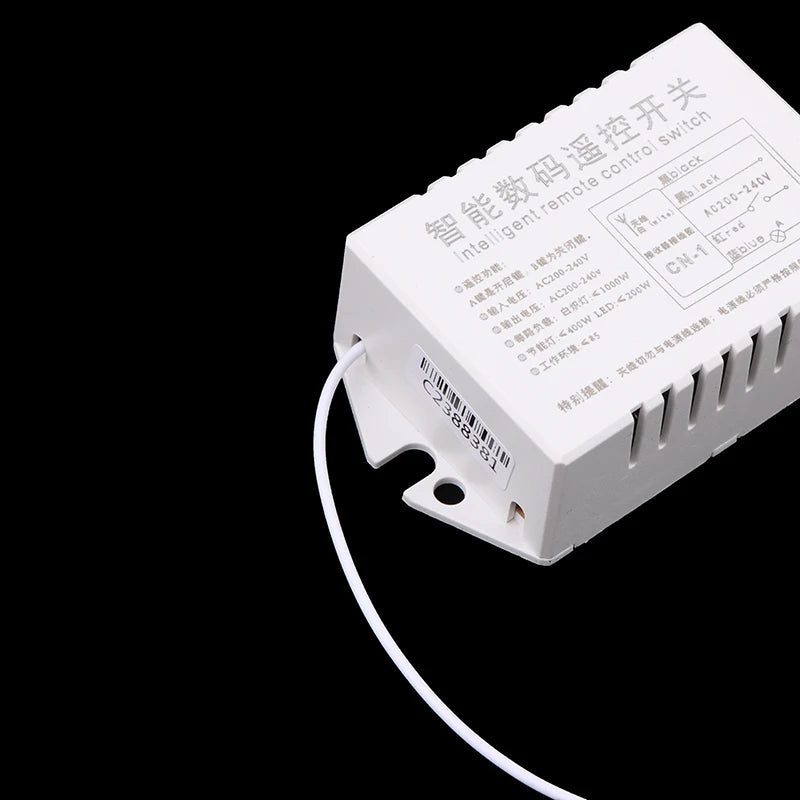 220V RF433 1/2/3/4 Ways Digital Remote Control Light Switch Wireless ON OFF Switch For Light Bulb Chandelier