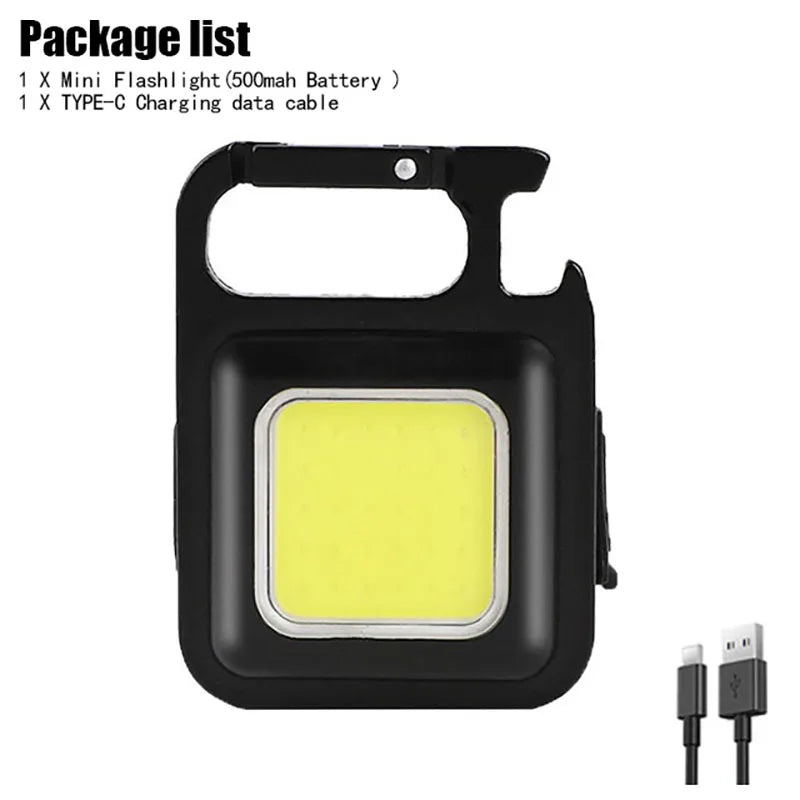 700LM COB LED Flashlight USB Rechargeable Magnetic Work Light Powerful Portable Lanterna Built In Battery 3000Mah Camping Torch