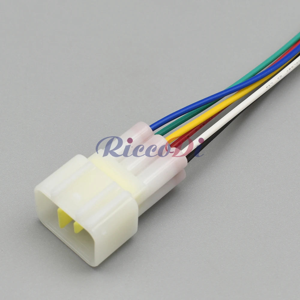 6-Pin Furukawa Waterproof Connector FW-C-6M-B / FW-C-6F-B — FW Series Sealed Automotive Wiring Plug