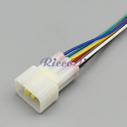 6-Pin Furukawa Waterproof Connector FW-C-6M-B / FW-C-6F-B — FW Series Sealed Automotive Wiring Plug
