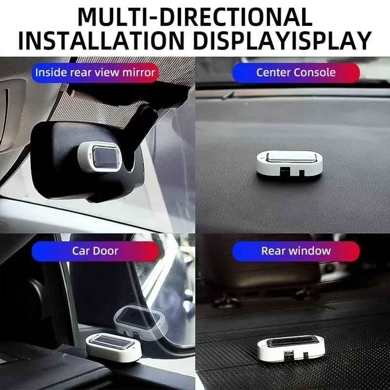 Solar Powered Fake Security Alarm LED Flashing Anti-Theft Light 2/1PCS