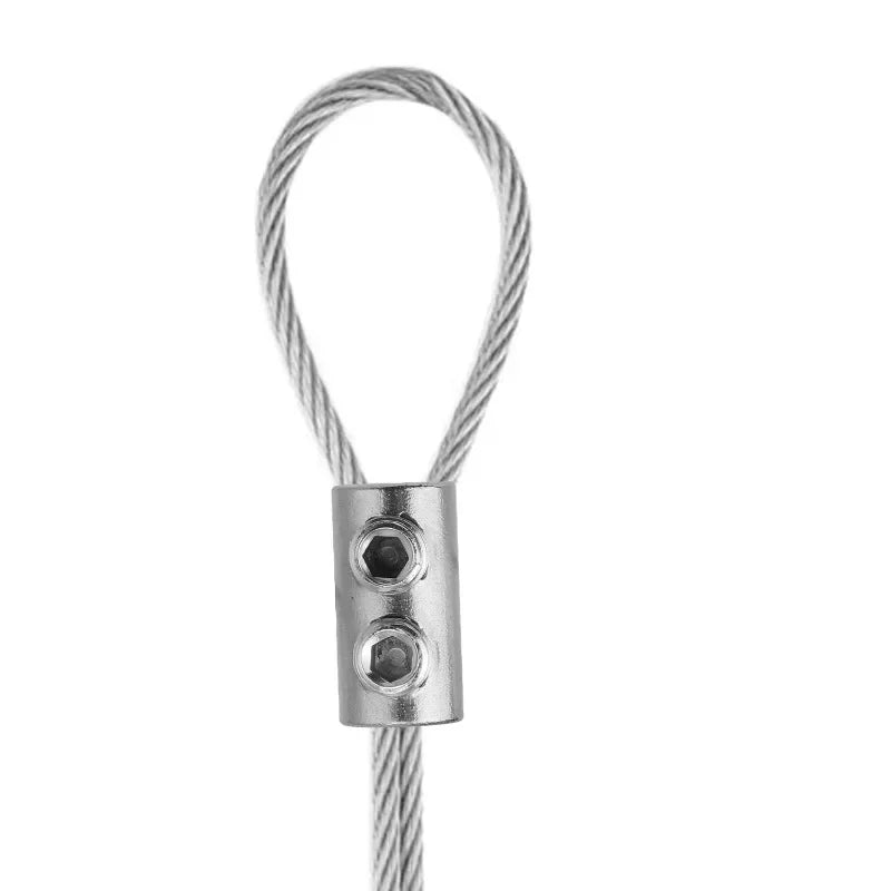Steel Wire Rope Cable Clamp – Waterproof Metal Copper Adjustable Fixed Clip Crimp Ring Sling Fastener (1/50PCS)