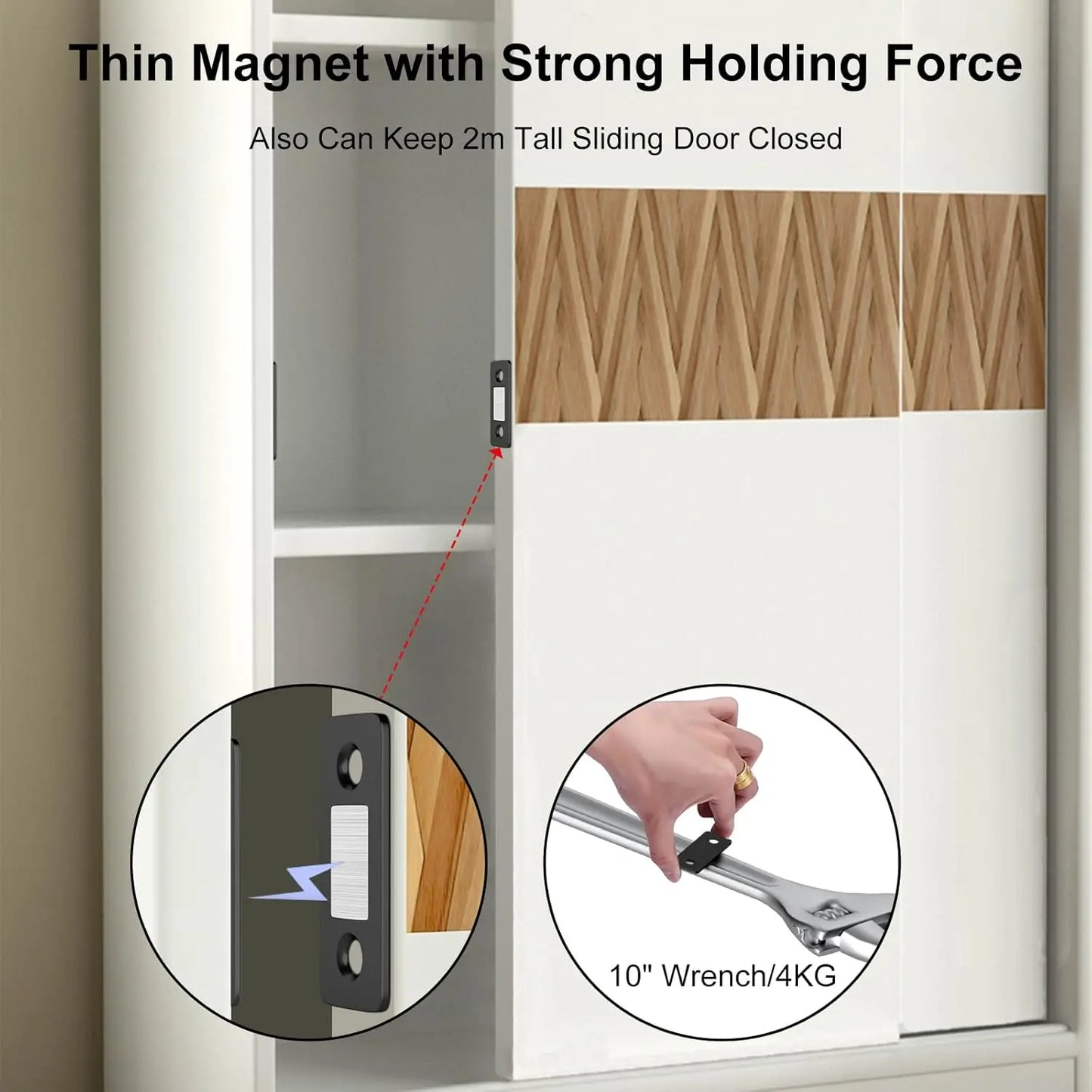 Wholesale Magnetic Door Catch Ultra-Thin Cabinet Catches Door Closed Magnets Sheet Adhesive Closet Drawer Window Magnet Latches