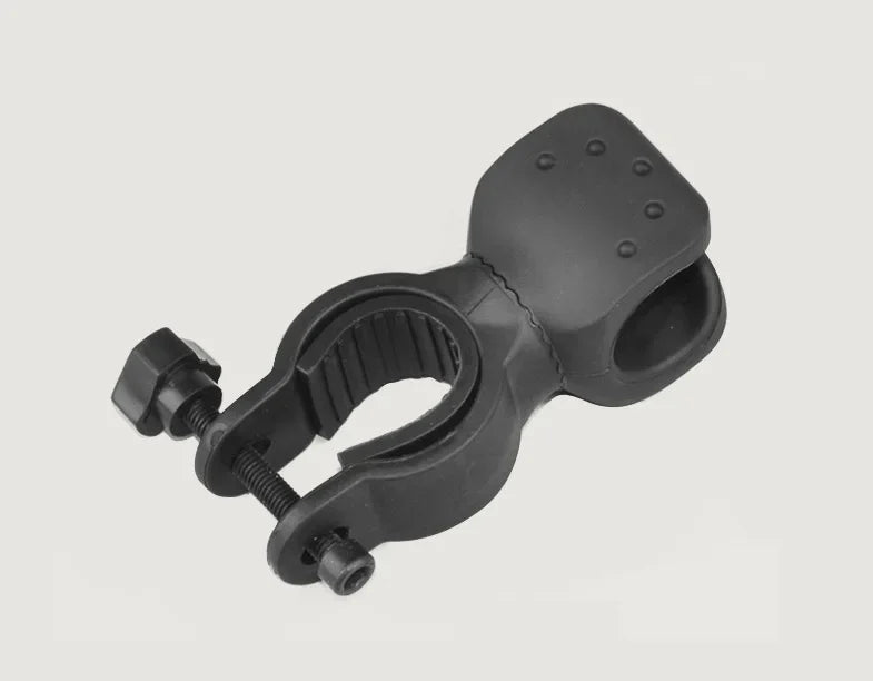 Bicycle Handlebar Flashlight Clip Holder Riding Handlebar Universal 360 Degree Rotating Bike LED Torch Mount Clamp Grip Bracket