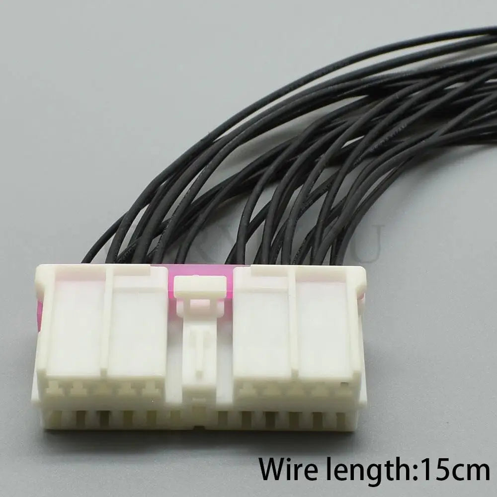 DJ7221Y-2-11/21 Automotive 22-Pin 2mm Car DVD Audio Wire Cable Socket Connector — Male Female