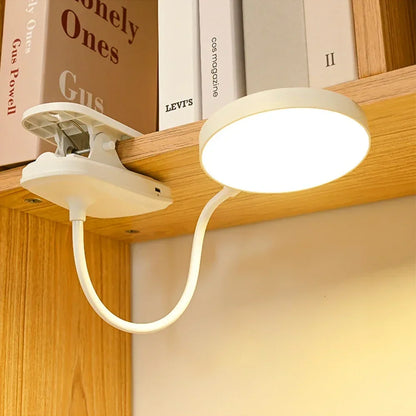 Folding Clamp Led Table Lamp Rechargeable Night Light Study Stand Read Lamp Touch 3 Modes Dimming Eye Protection Light Emergency