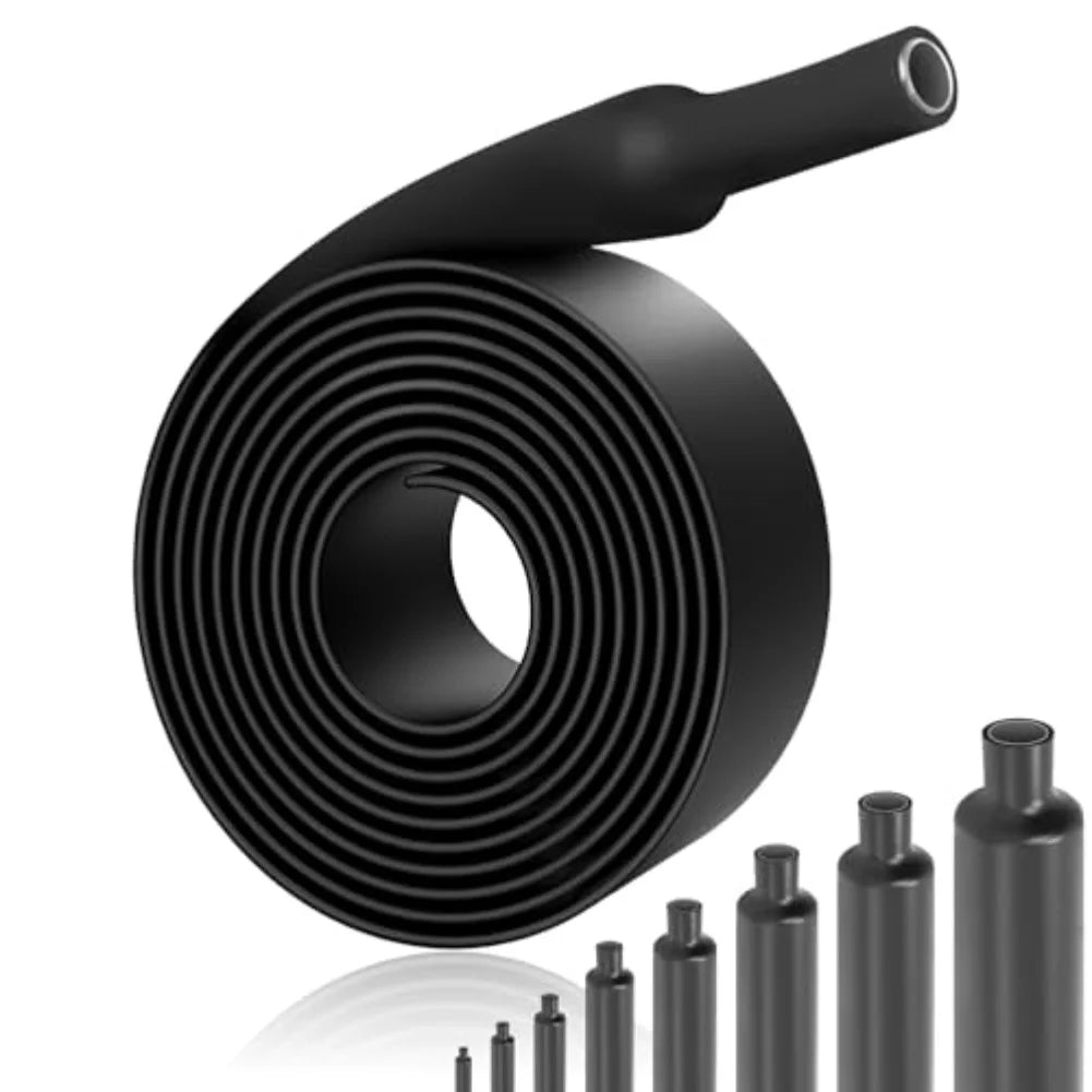 8PCS Heat Shrink Tubing Set 4:1 Heat Shrink Tubing Set 1.5M Heat Shrink Tubing 4|6|8|12|16|20|24|32MM Heat Shrink Tubing