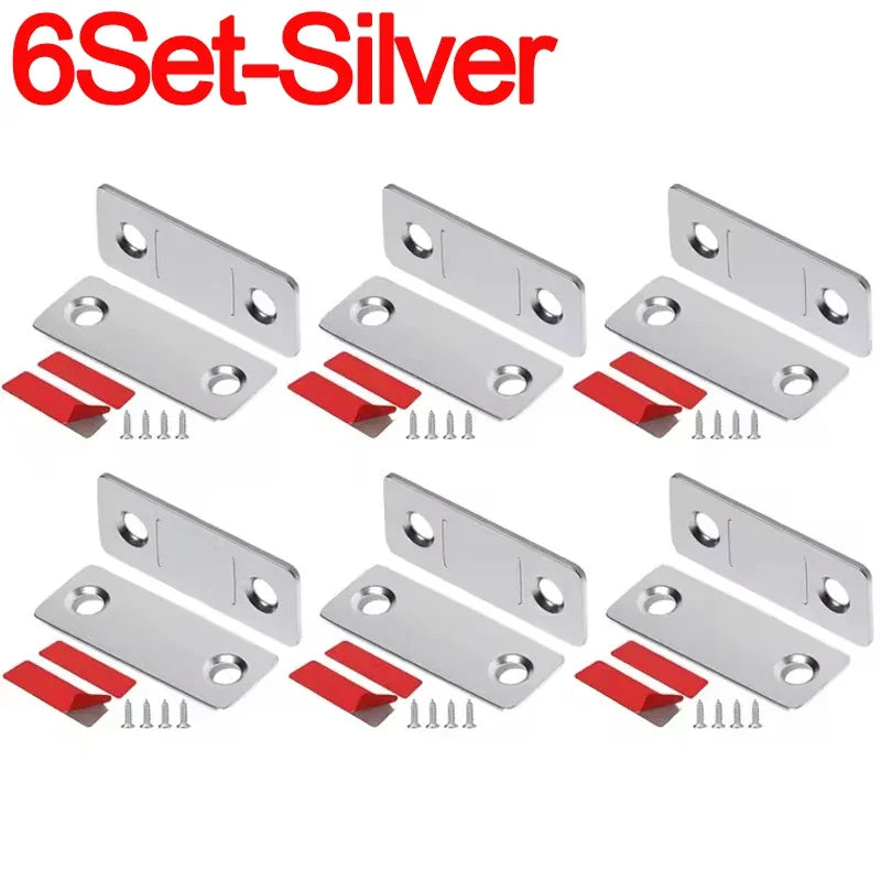 Wholesale Magnetic Door Catch Ultra-Thin Cabinet Catches Door Closed Magnets Sheet Adhesive Closet Drawer Window Magnet Latches