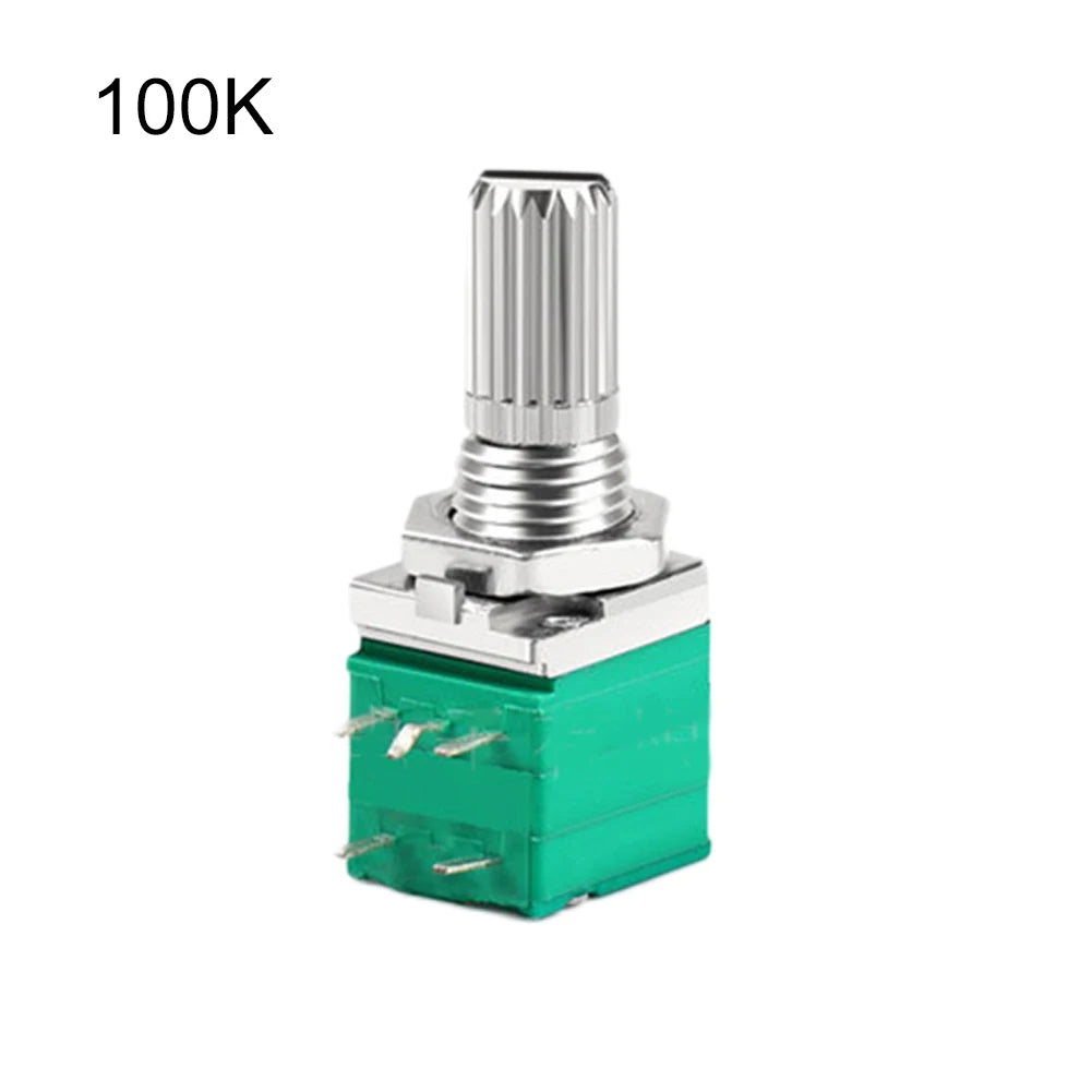 Audio Equipment 60*60*60 Mm Sealing Potentiometer Knurled Shaft Potentiometer Control Device Plastic Shell Single Linear Use