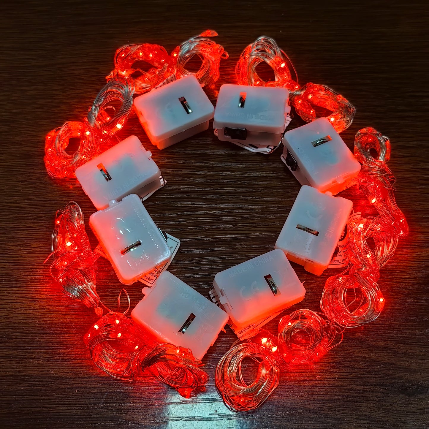 8pcs Fairy Lights String Battery LED Home Decor Lights