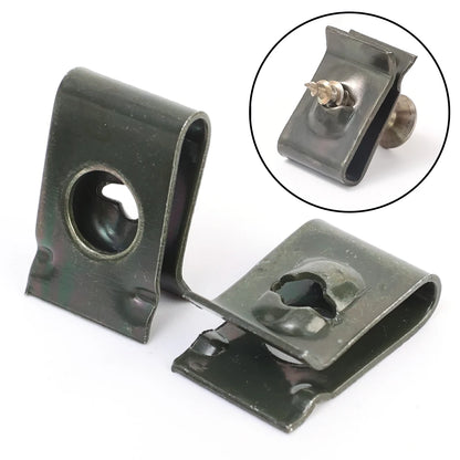 Car U-Type Metal Screw Fastener Clips Anti-Rust Bumper