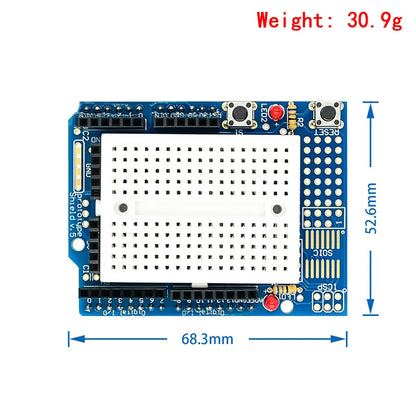 UNO Proto Shield Expansion Board with SYB-170 Mini Breadboard for Arduino R3