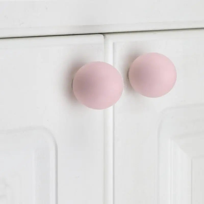 1pc Children's Furniture Handles Nordic Ceramic Children Room Cabinet Handles Macaron Colorful Round Drawer Knobs And Pulls