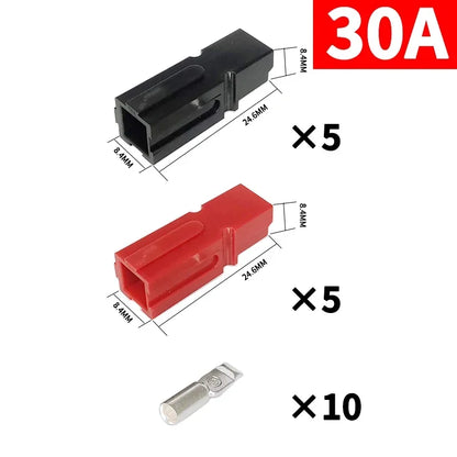 Single Pole SB30 Plug 30A 600V DC Battery Connector UPS Power High Current Quick Plug