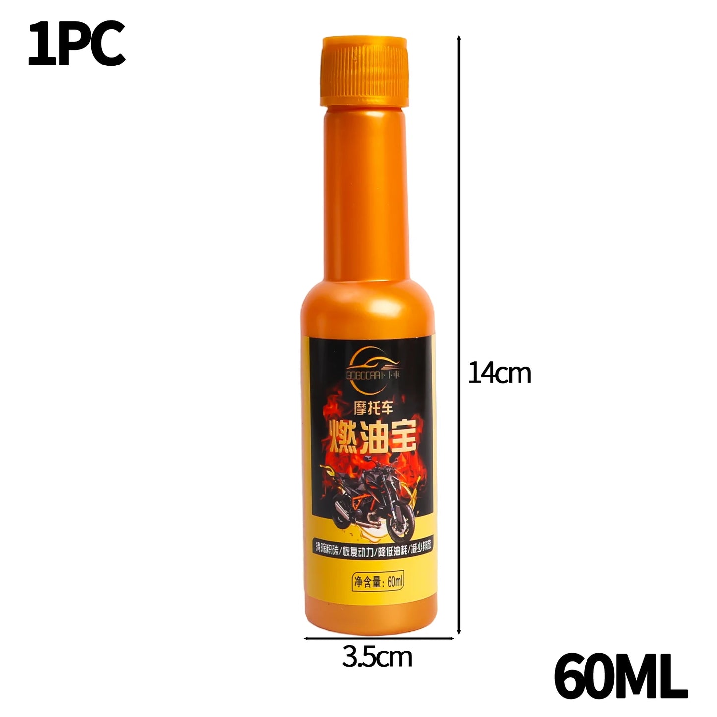 60ml Motorcycle Fuel Additive Electric Scooter Oil Tank Engine Carbon Removal Cleaning Agent Fuel Treasure Combustion Improver