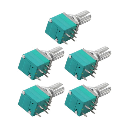 Audio Equipment 60*60*60 Mm Sealing Potentiometer Knurled Shaft Potentiometer Control Device Plastic Shell Single Linear Use