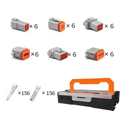 Deutsch DT Series Waterproof Connector Kit with Pins DT06-2/3/4/6S DT04-2/3/4/6P
