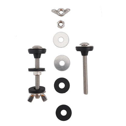Bathroom Screws Bolts Stainless Steel Toilet Tank Bolt Reliable Support Split Washer 2pcs Bowl Bolt Kit Easy Installation