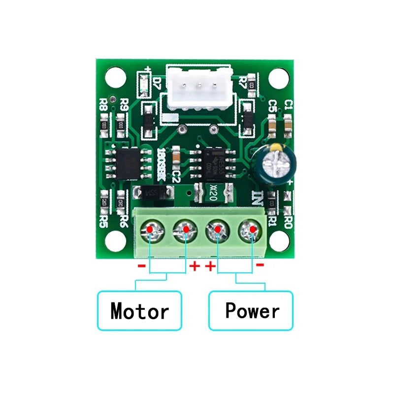 PWM DC Motor Speed Controller Module – 1.8V to 15V 2A Adjustable Motor Regulator