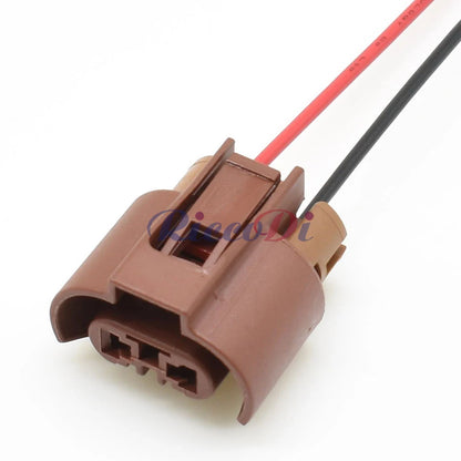 2-Pin Automotive Female Connector DJ7029W-2.8-21 — Low Beam & Fog Lamp Plug for Toyota Corolla & VW Golf 6