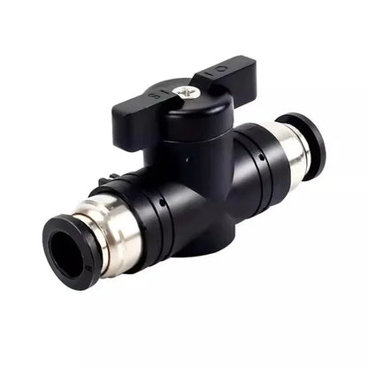 BUC Pneumatic Manual Valve Straight Head Quick Coupling Steering Switch Manual Ball Valve for Air Hose 4mm 6mm 8mm 10mm 12mm