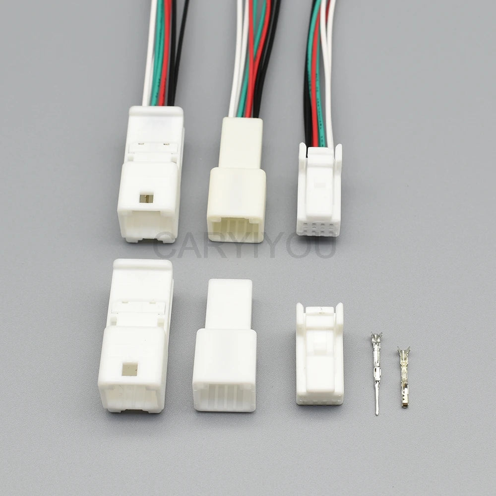 8-Pin Tyco AMP Auto Connector 0.7mm for Toyota 1376352-1 1565804-1 | Male Female Set + Wire Harness