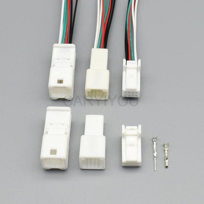 8-Pin Tyco AMP Auto Connector 0.7mm for Toyota 1376352-1 1565804-1 | Male Female Set + Wire Harness
