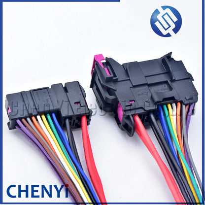 20 Pin Automobile Waterproof Front Door Connector Plug with Wire Harness 8E0972702 / 8E0972701 for Audi A4 A6L A3 A8 Q7 Q3 Q5