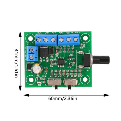 New DC 8V-24V Brushless DC Motor Driver Controller Board PWM Driver Fan Motor Speed Governor Forward And Backward Control 18KHz